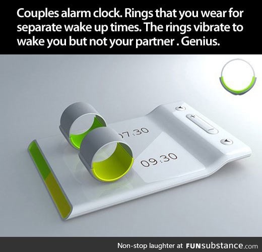 Rings alarm clock