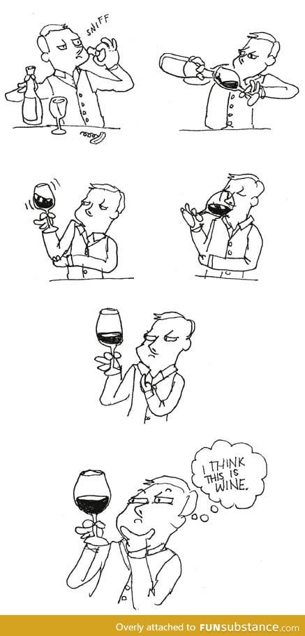 How I taste wine