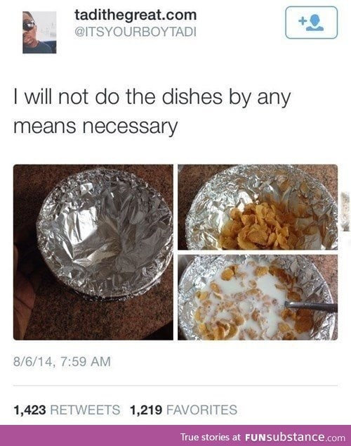 Easy way to do the dishes
