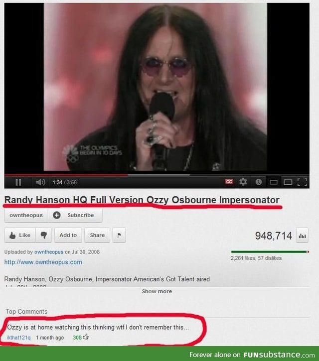 Ozzy Osbourne thinks he has amnesia