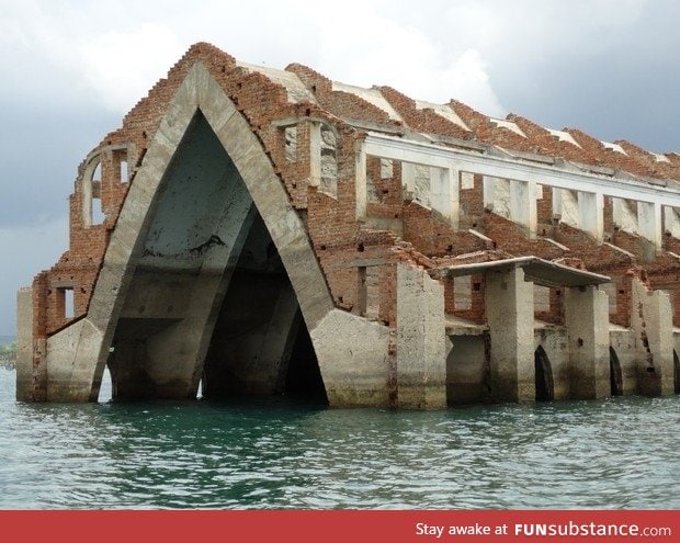 The drought revealed a submerged church in northeast Brazil this year