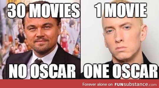 The oscars are really unfair with Leo