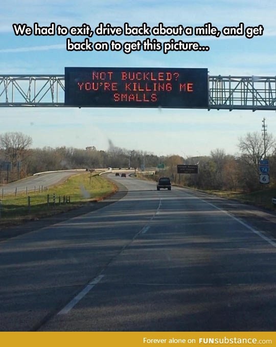 Highway sign joke