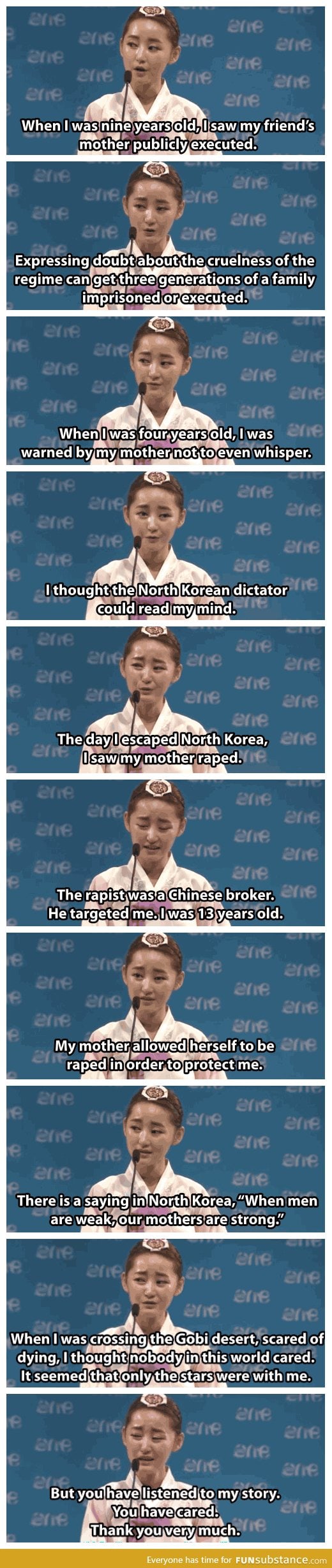Girl escapes from North Korea