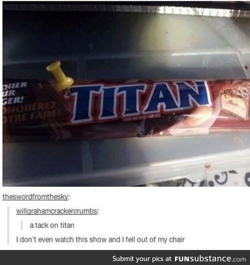 A tack on titan