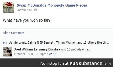 Mcdonalds monopoly pieces