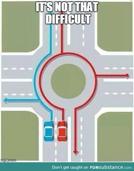 For the drivers who cant handle roundabouts