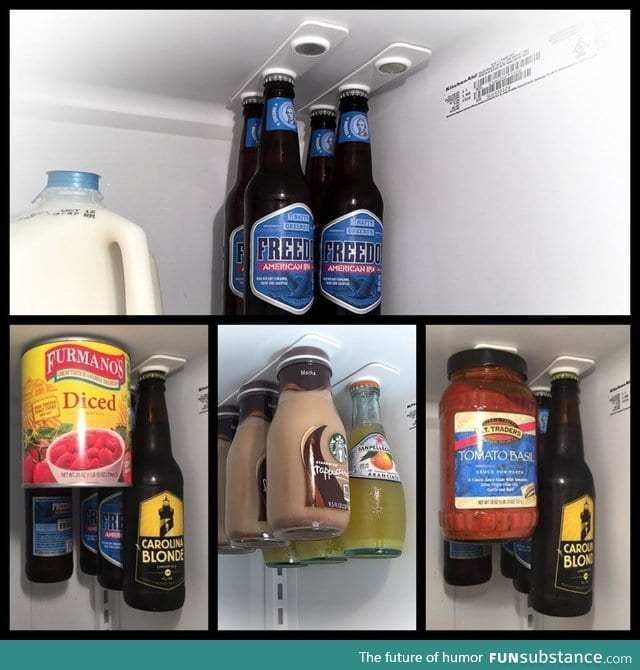 The Refrigerator Bottle Loft is pure genius