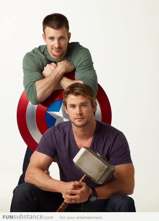 Thor and captain america before it was cool