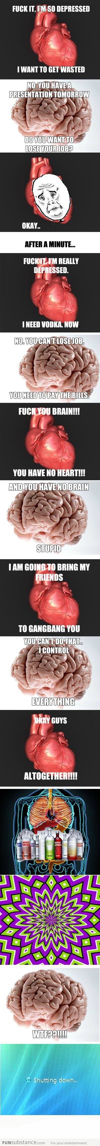 conversation of brain and heart