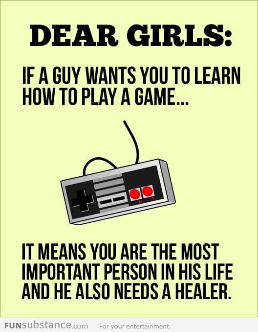 Dear future gamer girls...