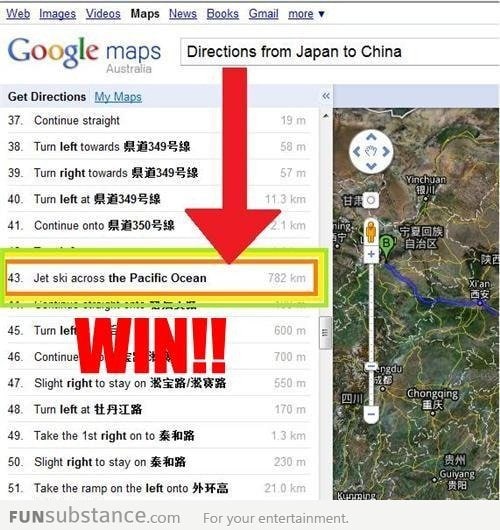 Google Maps Win