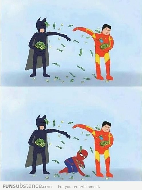 Not all superheroes have money...