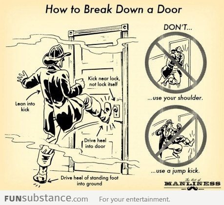 How to break a door