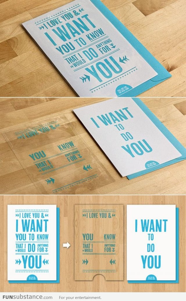 "I Want To Do You" Card