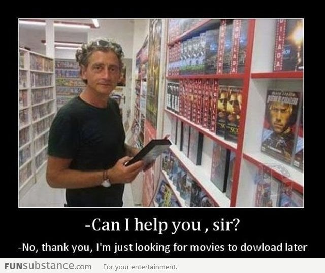 Why I visit the movie store