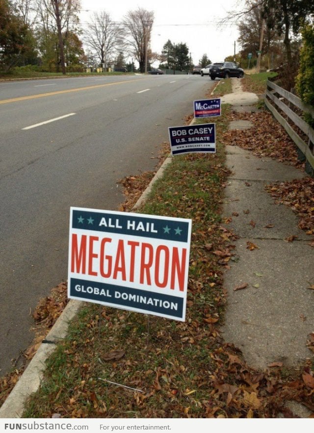 Someone's voting for Megatron