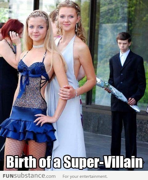 The birth of a super villain
