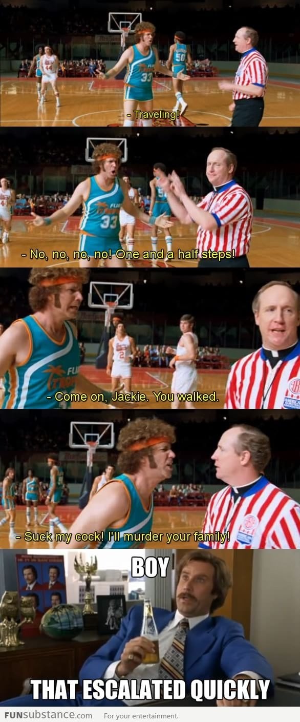 Ron Burgundy on Jackie Moon