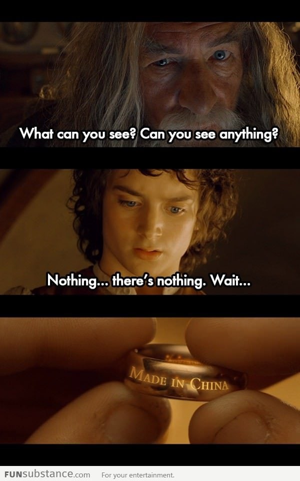 Look closely frodo