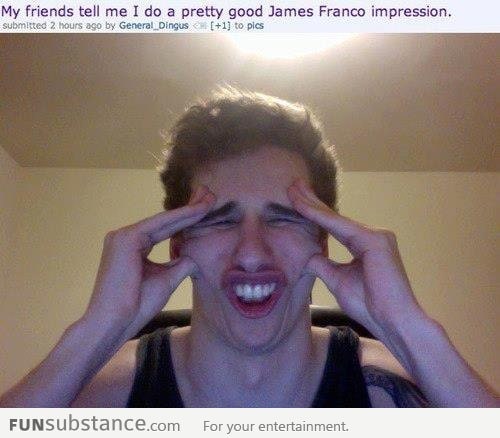 James Franco impression