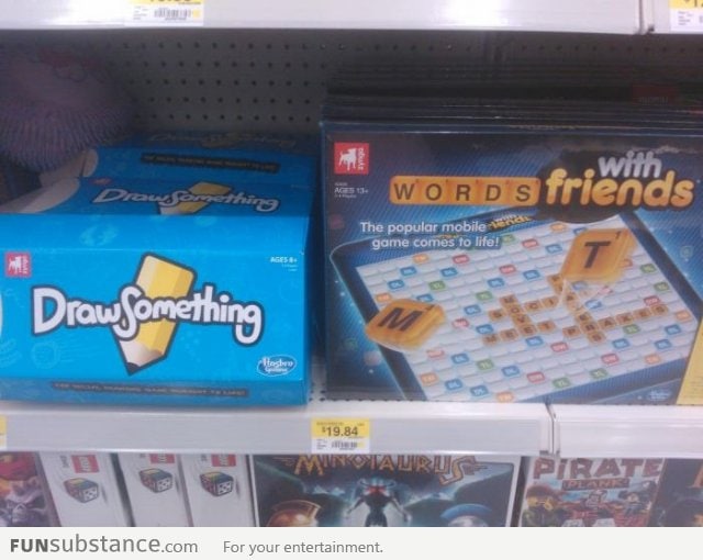 I'm pretty sure those are called Pictionary and Scrabble