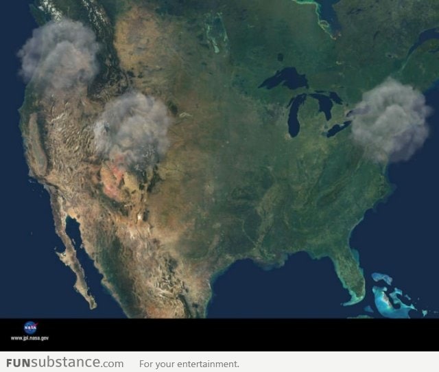 New picture of the United States from space today