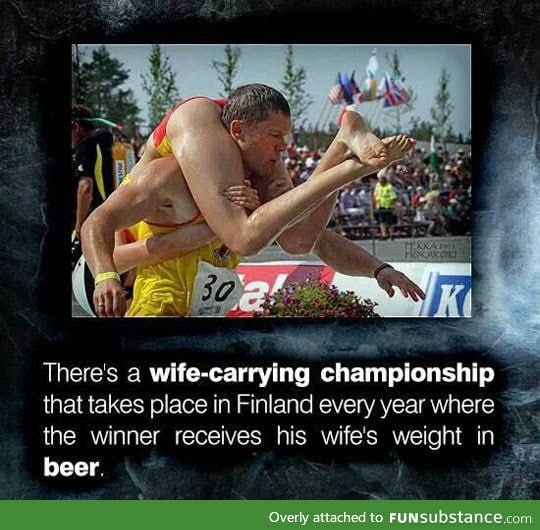 The wife-carrying championship