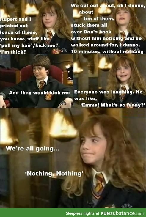 Ron and Hermione bullying Harry