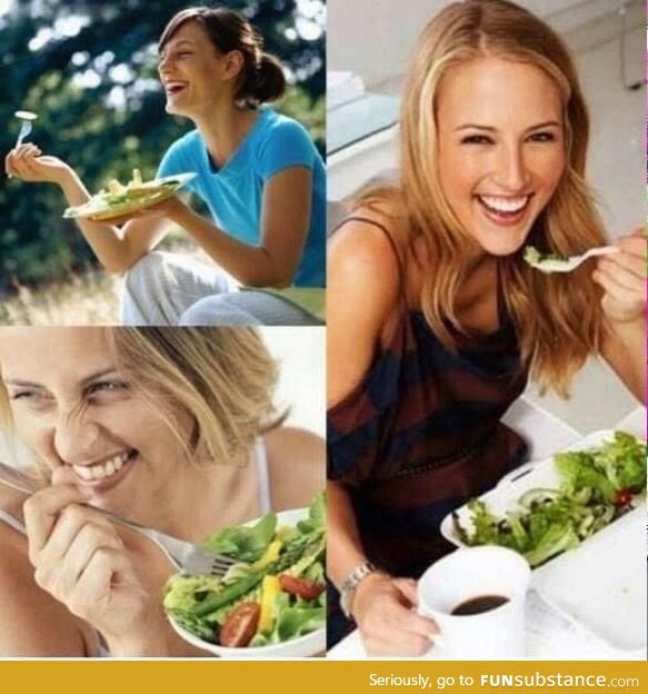 When your salad keeps making jokes