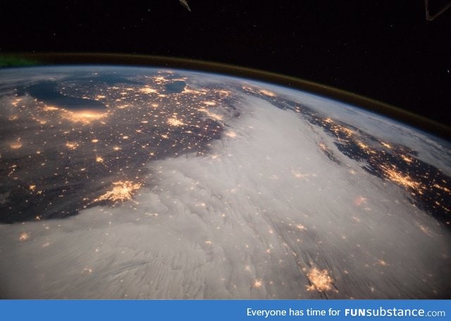 The Great Lakes region as viewed from the International Space Station