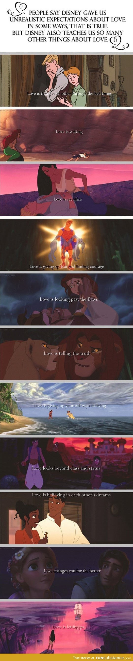 Disney teaches us so many things.