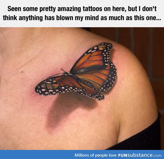 This tattoo looks so marvelously real