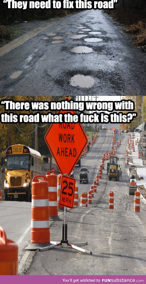 f*cking road construction