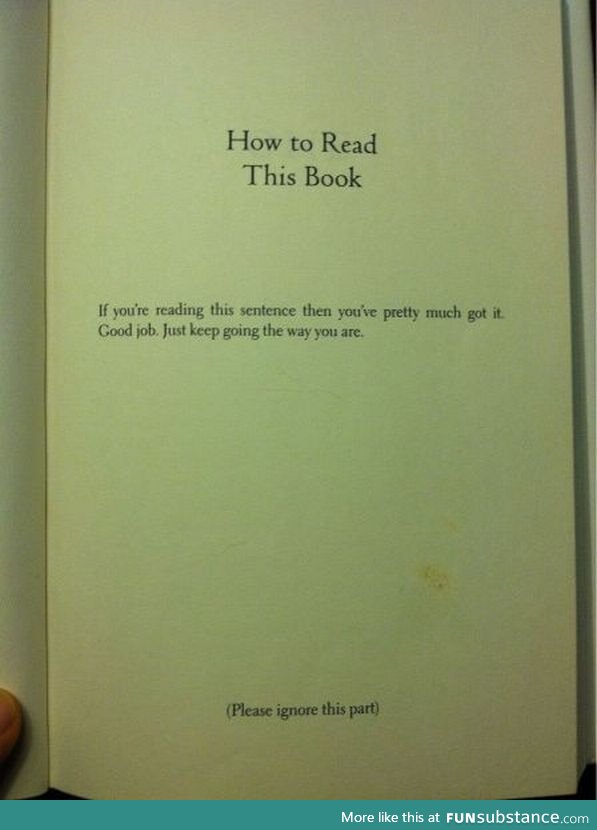 How to read this book