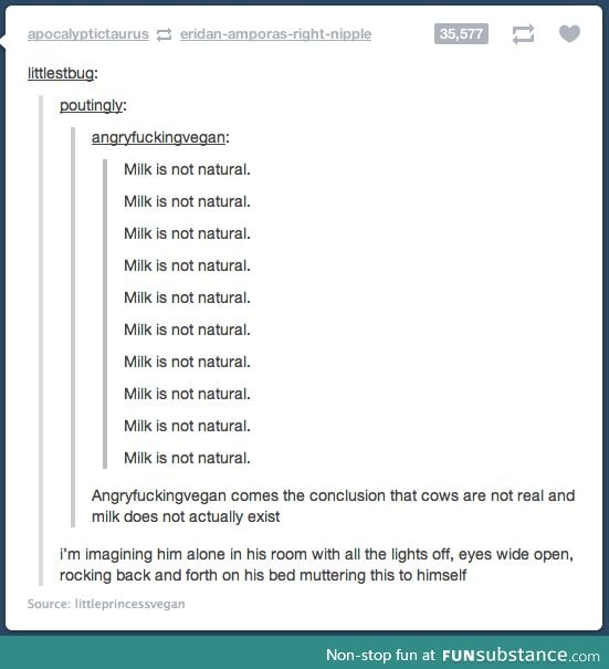 Milk is not natural