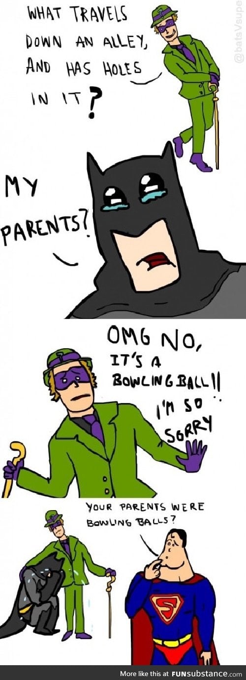 The Riddler tells a bad riddle