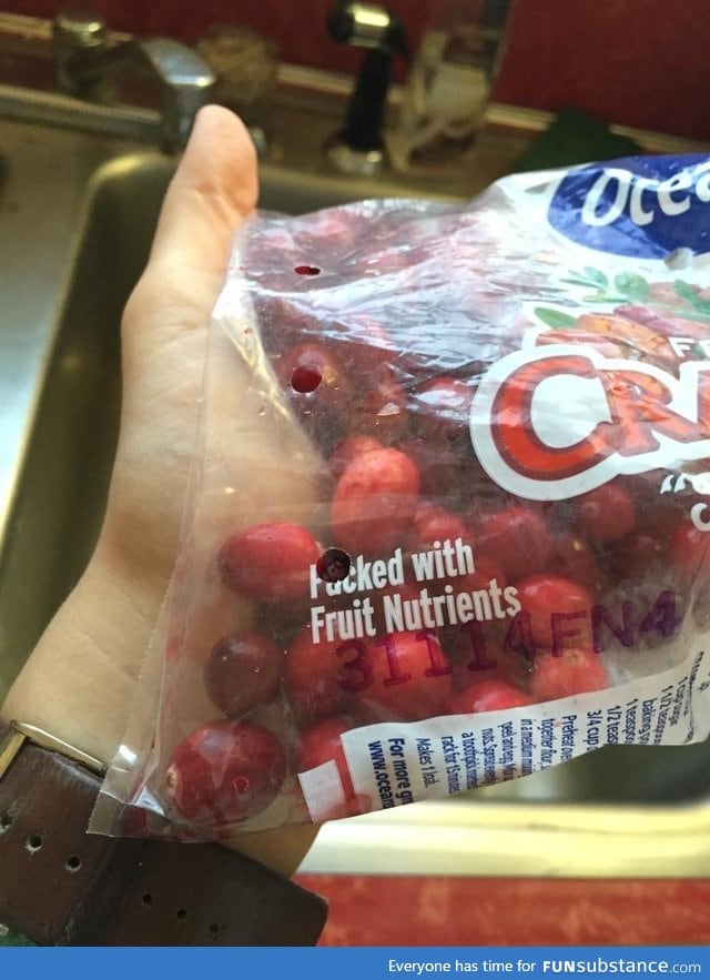 Did someone violate my cranberries?!