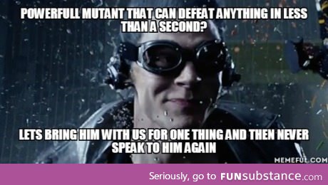 The logic in the new x-men is flawless