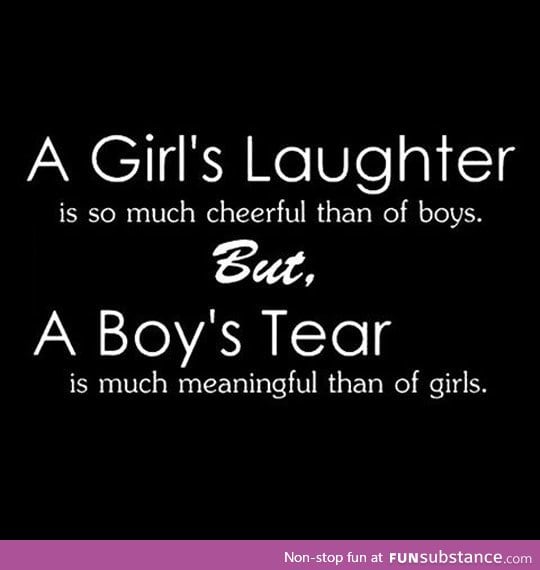 A Girl's Laughter And A Boy's Tear