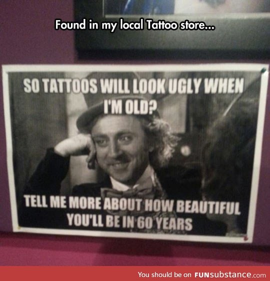 Tattoo store sign