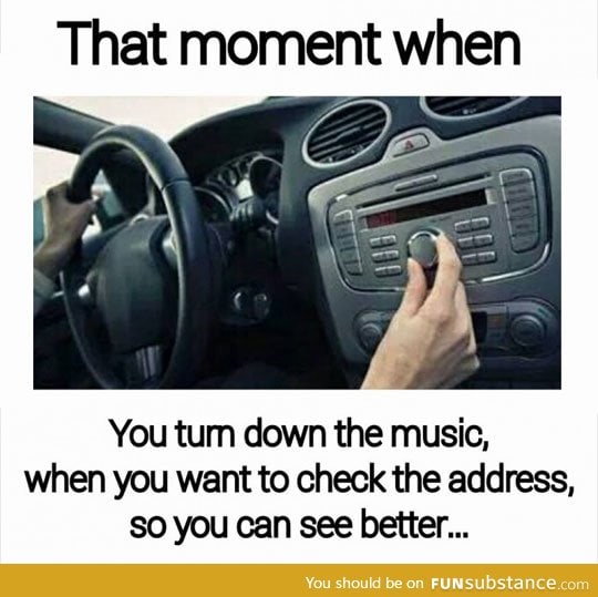Can you turn it down. Turn Music down. Admit it.