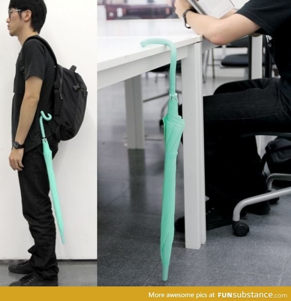 Flexible umbrella handle