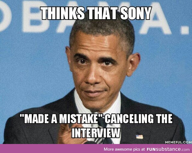 To people saying America/Obama is cowardly for the movies cancelation