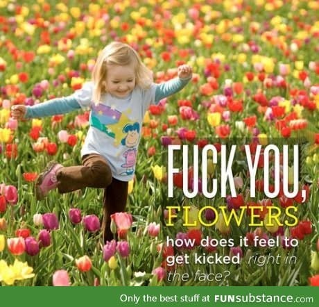 Hating the flowers