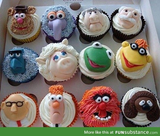 Delicious muppets cupcakes