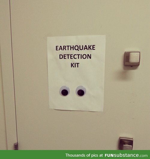 Earthquake detection kit