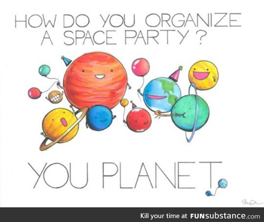 Space party pun
