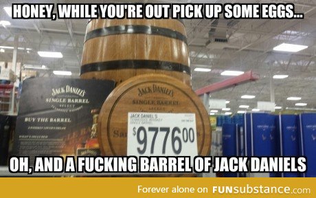 Barrel of Jack Daniels
