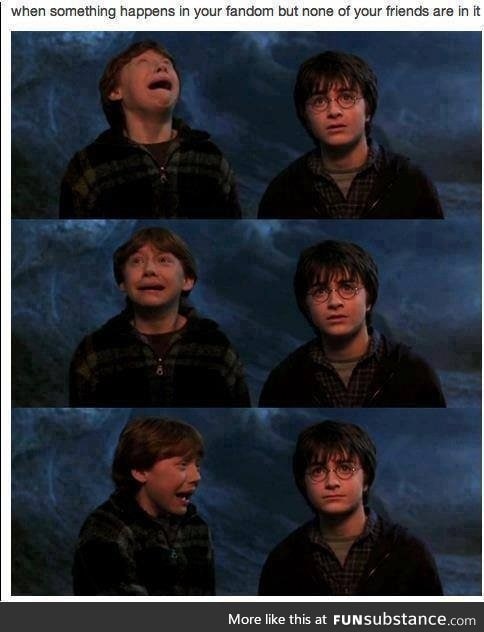 When your friends don't share your fandom